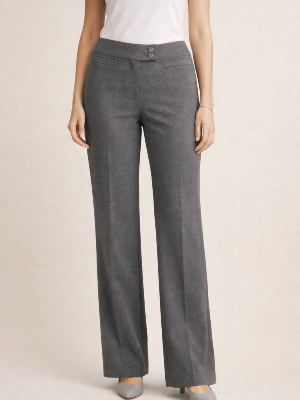 Worthington Dress Pants Trousers Gray Grey Size 18W